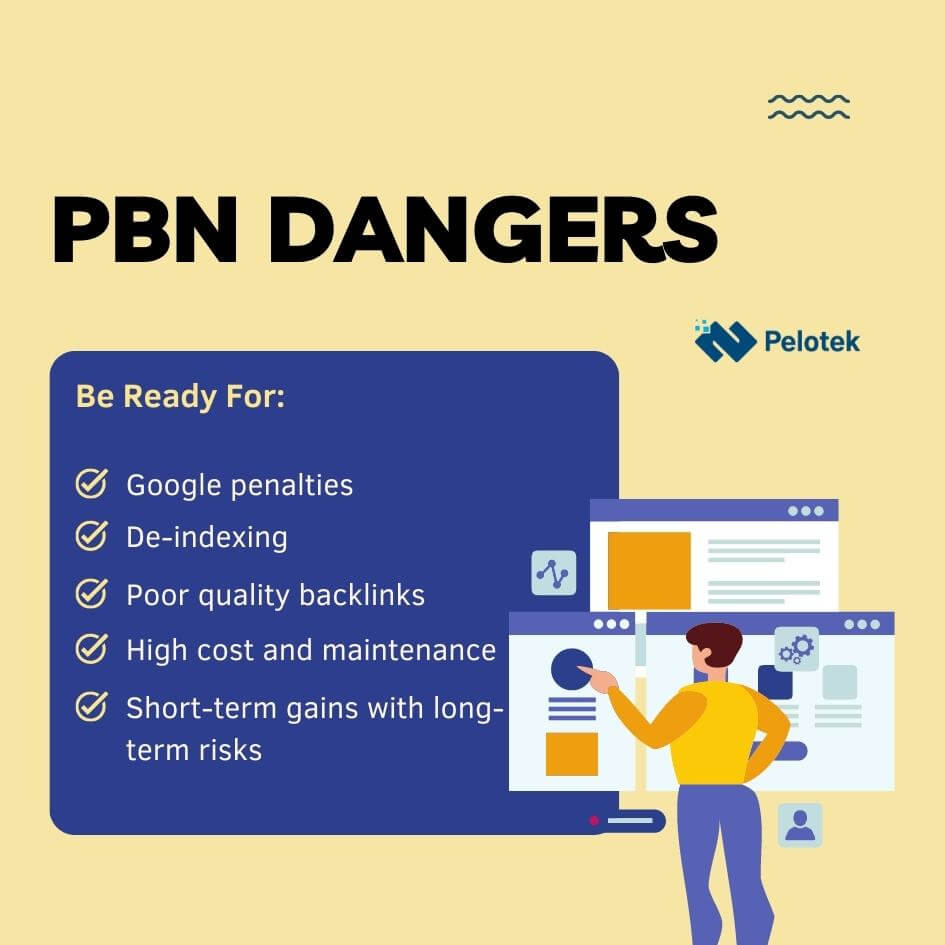 The Risks of Using Private Blog Networks for SEO PBN DANGERS-PELOTEK