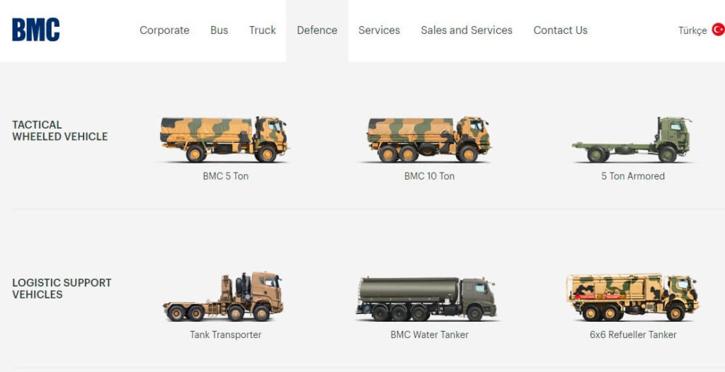 BMC Defense trucks